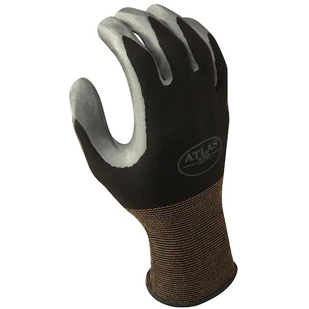 HighFlexibility Protective Gloves, S, Knit Wrist Cuff, Nitrile Glove, BlackGray